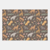 キッズサファリセット ラッピングペーパーシート (正面)