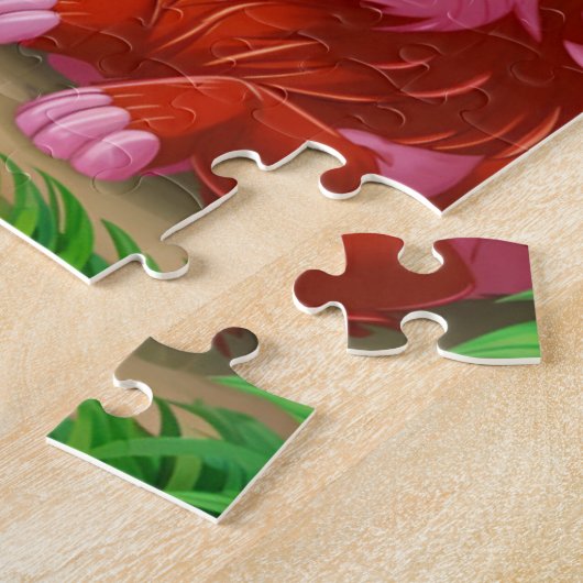 キッズサファリワイルダネスの生き物名 ジグソーパズル (側面)