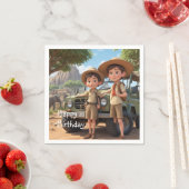 キッズサファリ スタンダードカクテルナプキン (インサイチュ)