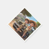 キッズサファリ スタンダードカクテルナプキン (角)