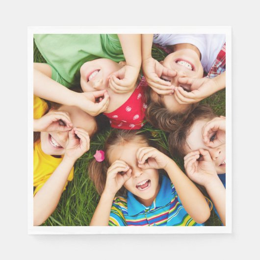 キッズサマーおもしろい紙 スタンダードランチョンナプキン (正面)