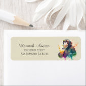 キッズサマーウォーターカラーモンキーサングラス ラベル (インサイチュ)