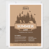 キッズサマーキャンプフライヤーテンプレート (正面)