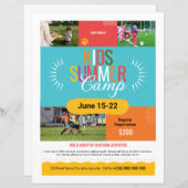 キッズサマーキャンプフライヤー (正面/裏面)