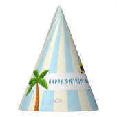 キッズサマーテーマダブル誕生祝い パーティーハット (左)