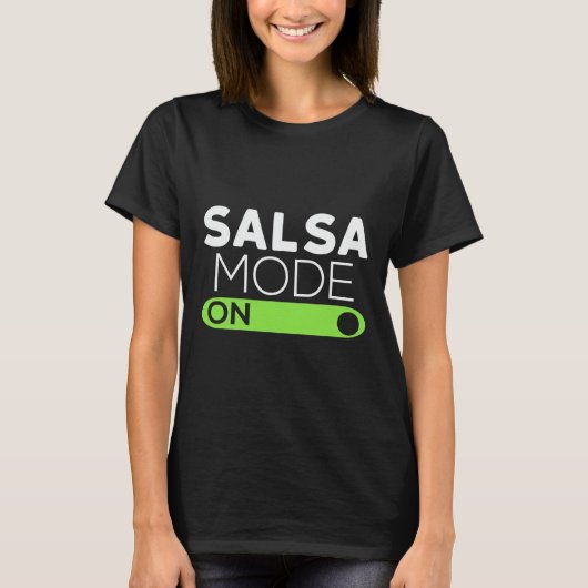 キッズサルサモードオンシャツ – おもしろい踊りシャツ6 B Tシャツ (正面)