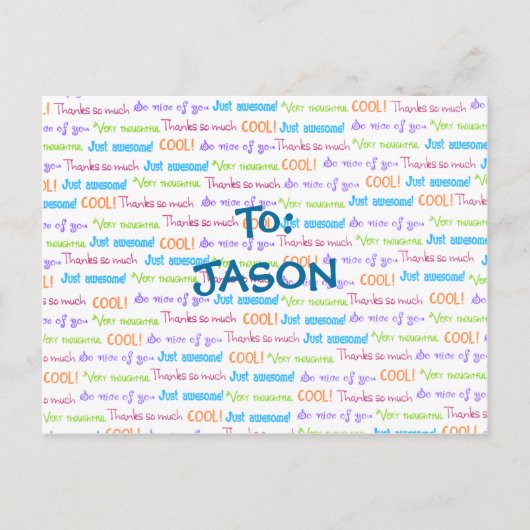 キッズサンキュー ポストカード (正面)