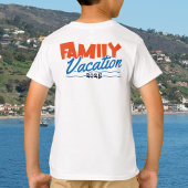 キッズサンセットファミリークルーズパーソナライズ Tシャツ