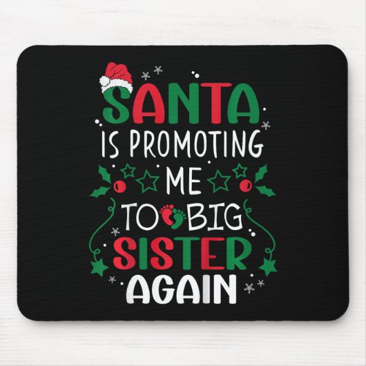 キッズサンタが私を再び姉に昇進Chr マウスパッド (正面)