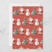 キッズサンタクロースかわいいクリスマスパーティー 招待状 (裏面)