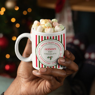 キッズサンタズノースポールホットチョコレートクリスマス コーヒーマグカップ