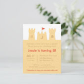 キッズサンドキャッスルズビーチ誕生パーティー 招待状 (スタンド正面)