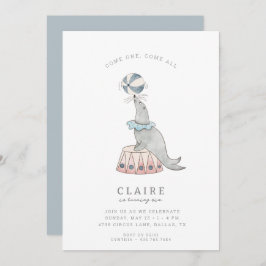 キッズサーカモダンス |女の子の誕生日パーティー 招待状