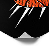 キッズサードバースデーバスケットボールジャージーパーティー3年 ポスター (角)