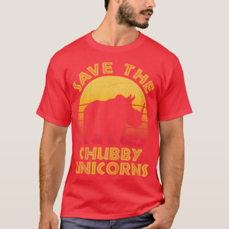キッズザおもしろい救チュビーUnicorns Rhino Rhinocer Tシャツ