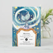 キッズザシーマーメイド誕生日 招待状 (スタンド正面)