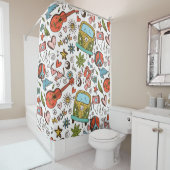 キッズシおもしろいャワーカーテン シャワーカーテン (インサイチュ)