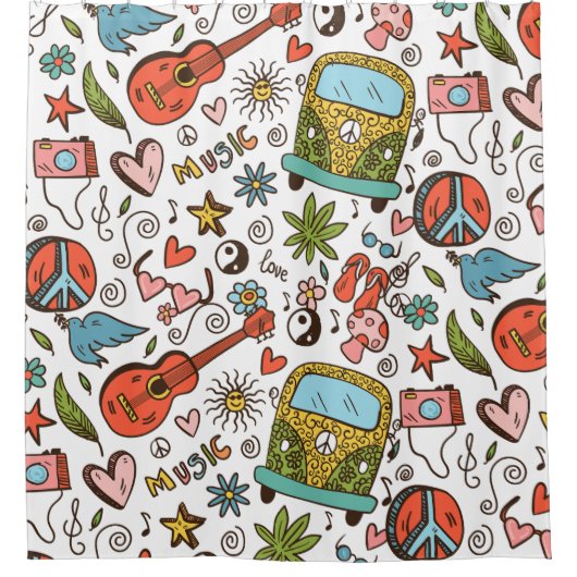 キッズシおもしろいャワーカーテン シャワーカーテン (正面)