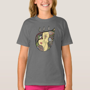 キッズシャツとベビーの花 Tシャツ