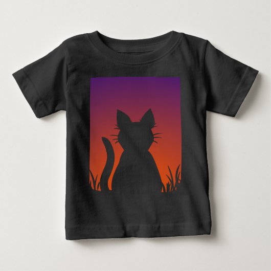 キッズシャツ猫好き猫好き幼児用シャツ ベビーTシャツ (正面)