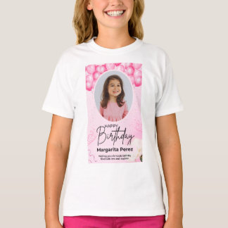 キッズシャツ、女の子の誕生日シャツ Tシャツ