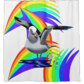 キッズシャワーカーテンシーガルレインボー シャワーカーテン (正面)