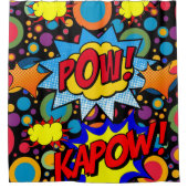 キッズシャワーカーテンポウカポー シャワーカーテン (正面)