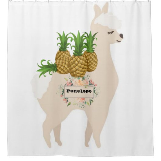 キッズシャワーカーテンラーマフルーツフローラ シャワーカーテン (正面)