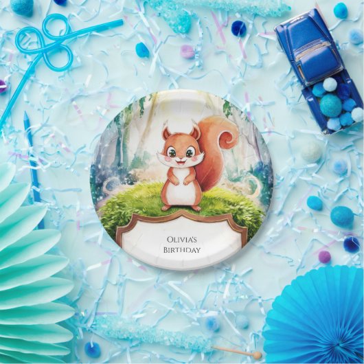 キッズシンプル誕生日 ペーパープレート (パーティー)