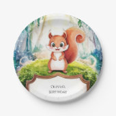 キッズシンプル誕生日 ペーパープレート (正面)