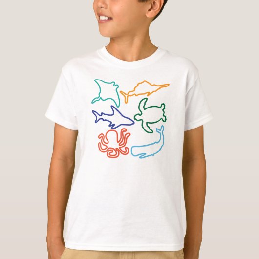 キッズシーアニマルズシャツ Tシャツ (正面)