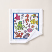 キッズシーライフマンガ バスタオルセット (ウォッシュタオル)