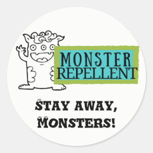 キッズシール – Monster Repelecting ラウンドシール