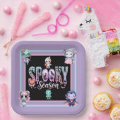 キッズシー不気味ズンハロウィーン紙プレート ペーパープレート (パーティー)