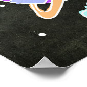 キッズシ太陽のステムモダングラフィック宇宙壁 ポスター (角)