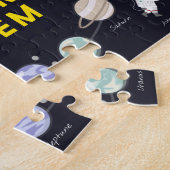 キッズシ太陽のステム天文学モノグラム宇宙飛行士 ジグソーパズル (側面)