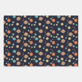 キッズシ太陽のステム惑星土星木星火星 ラッピングペーパーシート (正面2)