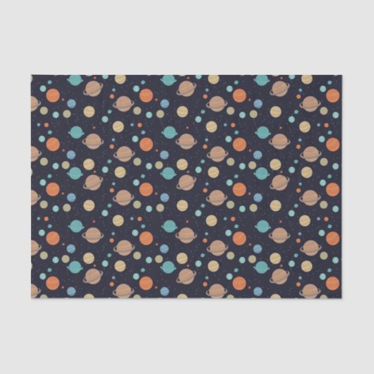 キッズシ太陽のステム惑星土星木星火星 薄葉紙 (正面)