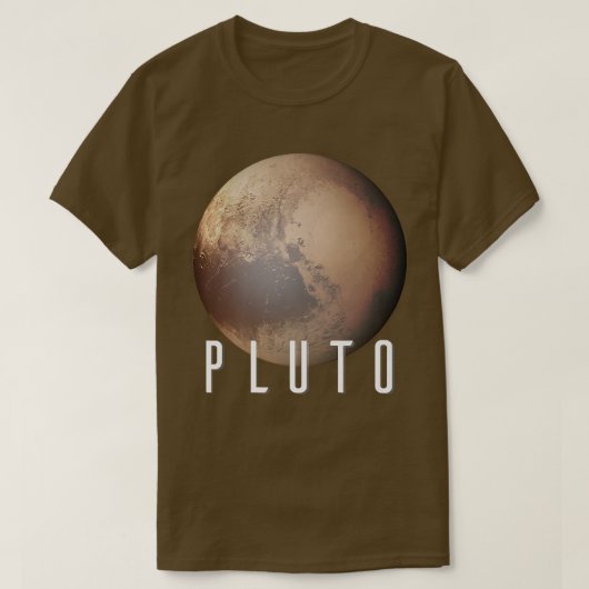 キッズシ太陽のステム惑星Pluto – キッズシステム宇宙科学 Tシャツ (デザイン正面)