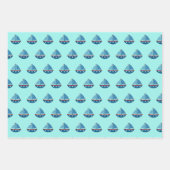 キッズシ航海のアボートスケッチ誕生日パーティー ラッピングペーパーシート (正面3)