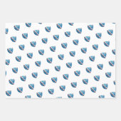 キッズシ航海のアボートスケッチ誕生日パーティー ラッピングペーパーシート (正面)