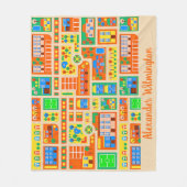 キッズシ遊ティ フリースブランケット (正面)