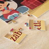 キッズジカスタマイズングの削除または文字 ジグソーパズル (側面)