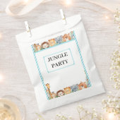 キッズジャングルパーティーパーティーの好意バッグ フェイバーバッグ (クリップ留めされた状態)