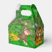 キッズジャングル動物の誕生日パーティーお気に入りボックス フェイバーボックス (裏面サイド)