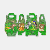 キッズジャングル動物の誕生日パーティーお気に入りボックス フェイバーボックス (折り畳みなし)