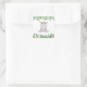 キッズジャングル動物パーティースクエアシール – Hippo スクエアシール (バッグ)