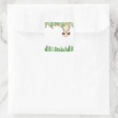 キッズジャングル動物パーティースクエアシール – Sloth スクエアシール (バッグ)