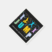 キッズジャンプ&トランポ遊リン誕生日バッシュ スタンダードカクテルナプキン (角)