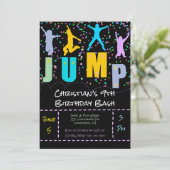 キッズジャンプ&トランポ遊リン誕生日バッシュ 招待状 (スタンド正面)